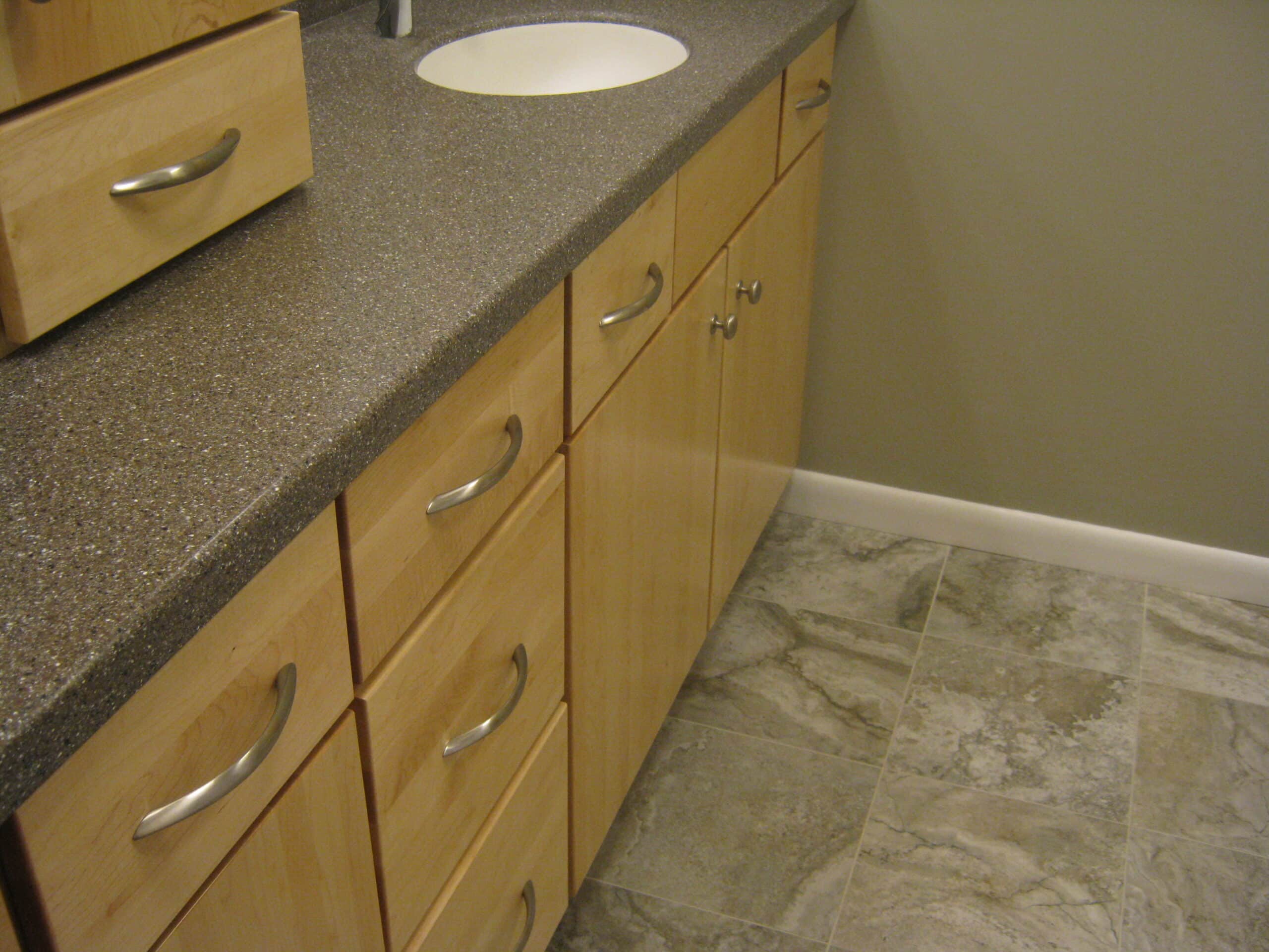 Partial Bath Remodel From Stripes to Striking (B43) Harrisburg Kitchen & Bath