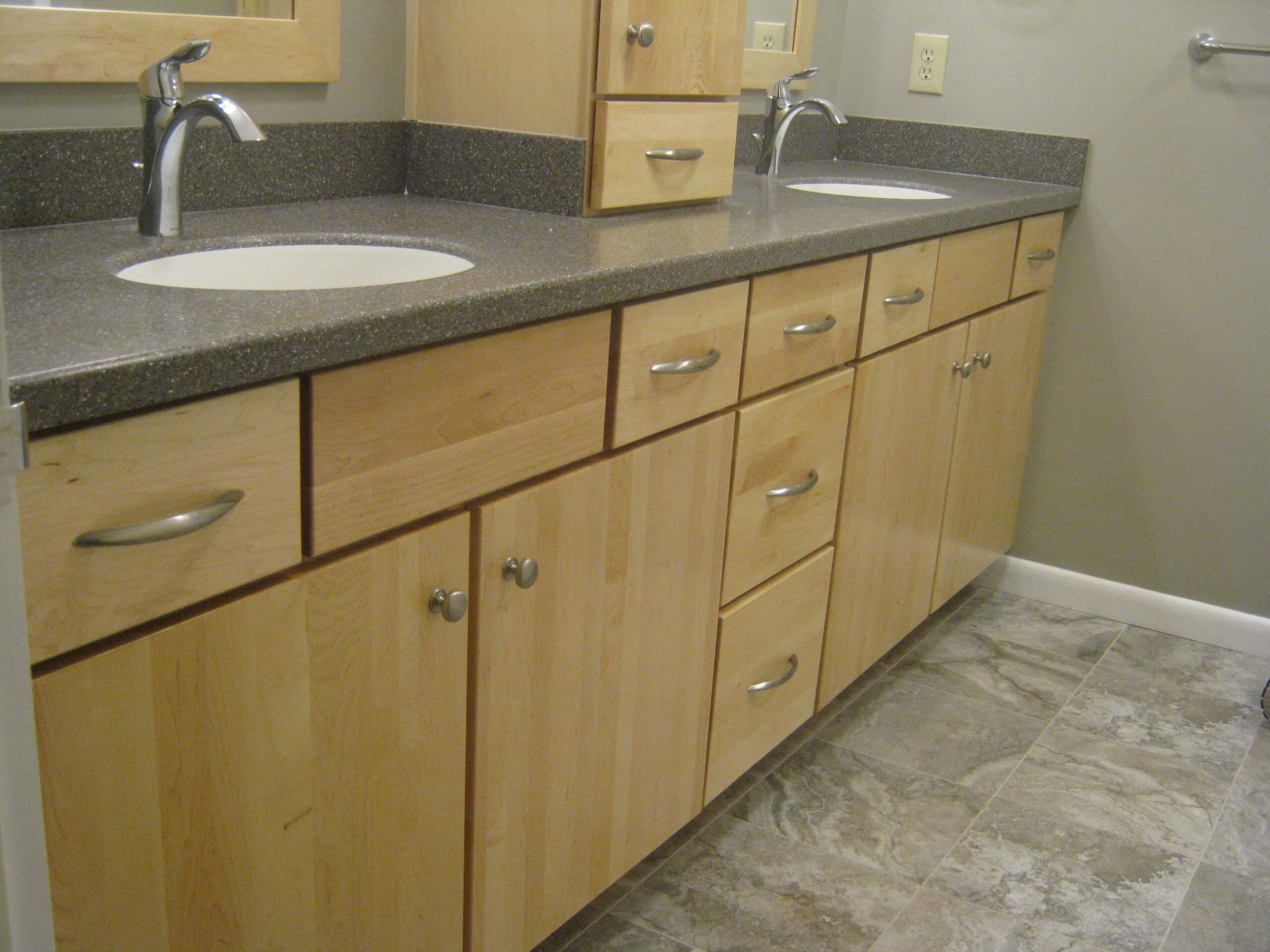 Partial Bath Remodel From Stripes to Striking (B43) Harrisburg