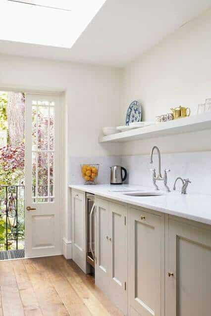 French Doors in a Small Kitchen